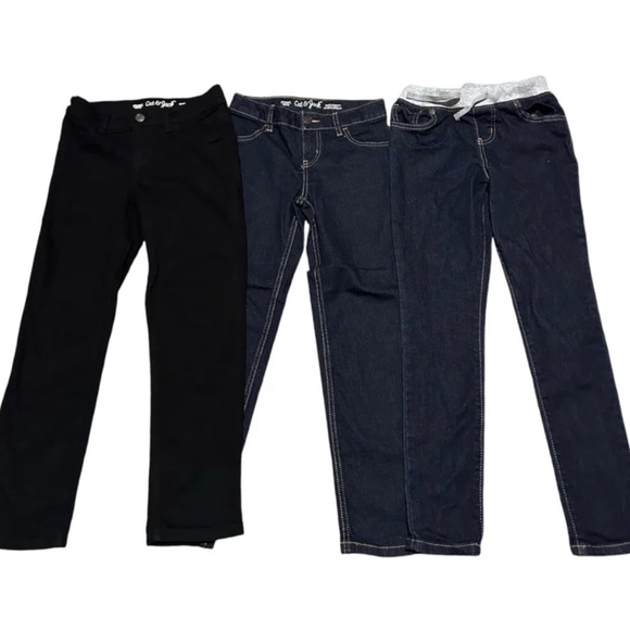 3 Pairs of Big Girl’s Cat&Jack Jeans (Size 7-8 Years ) - Picture 1 of 7